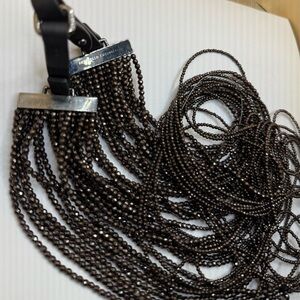Brunello Cucinelli Brown Beaded Multi-Strand Necklace
